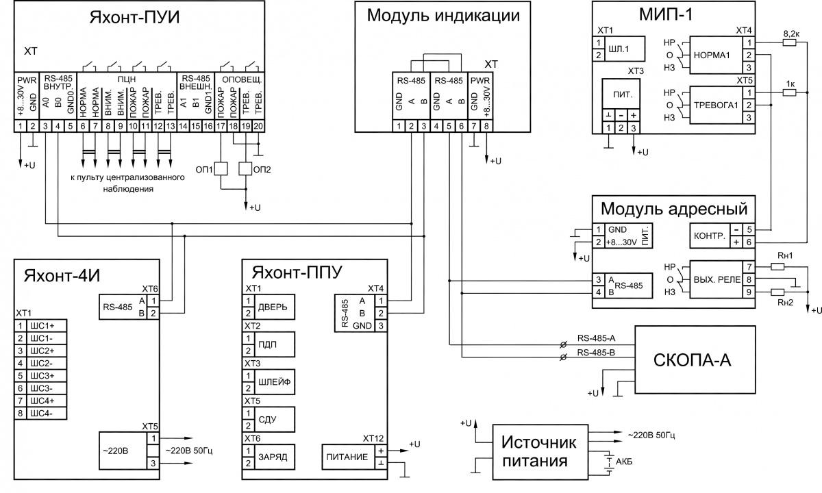 Гарант 535 схема подключения